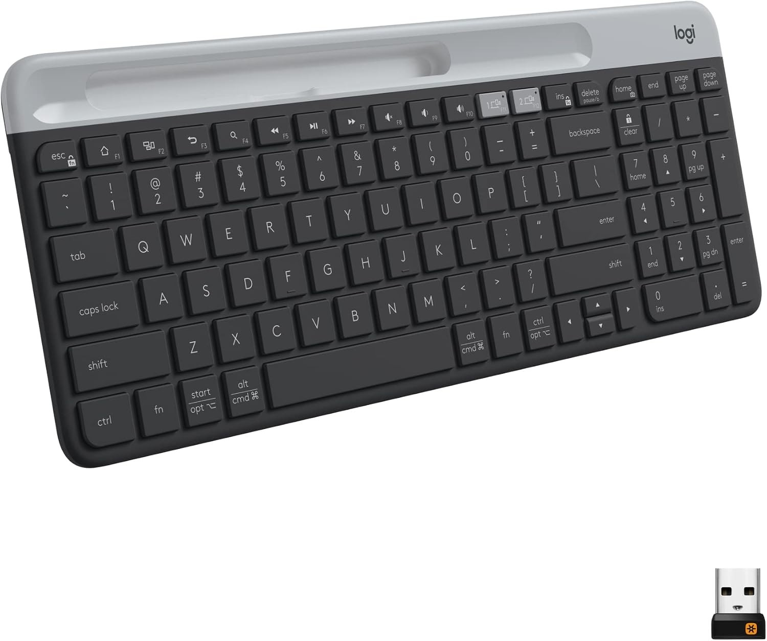 Logitech K585 Multi-Device Slim Wireless Keyboard Graphite - New & Unused