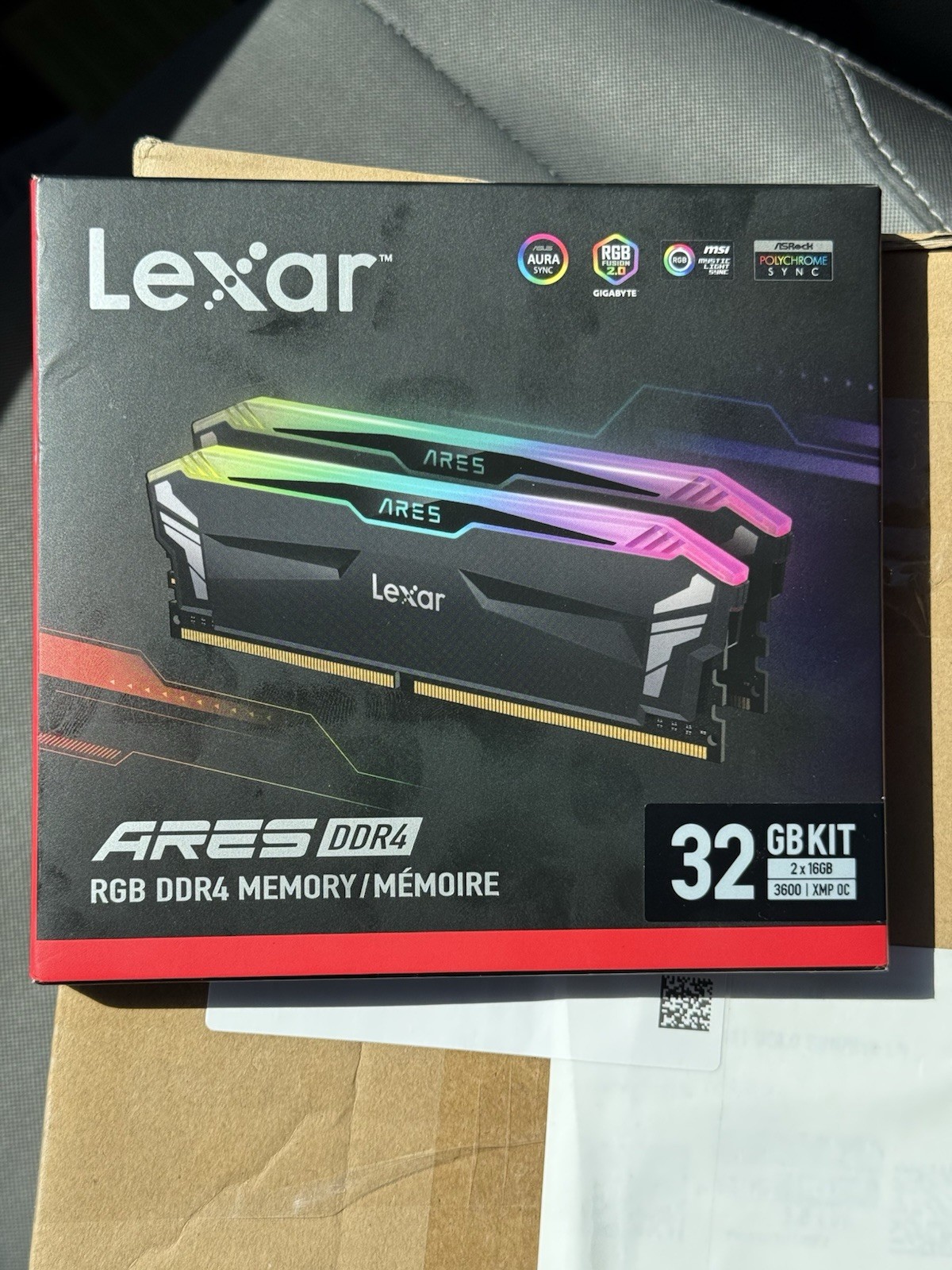 Lexar ARES RGB 32GB (2 x 16GB) DDR4 3600Mhz Memory