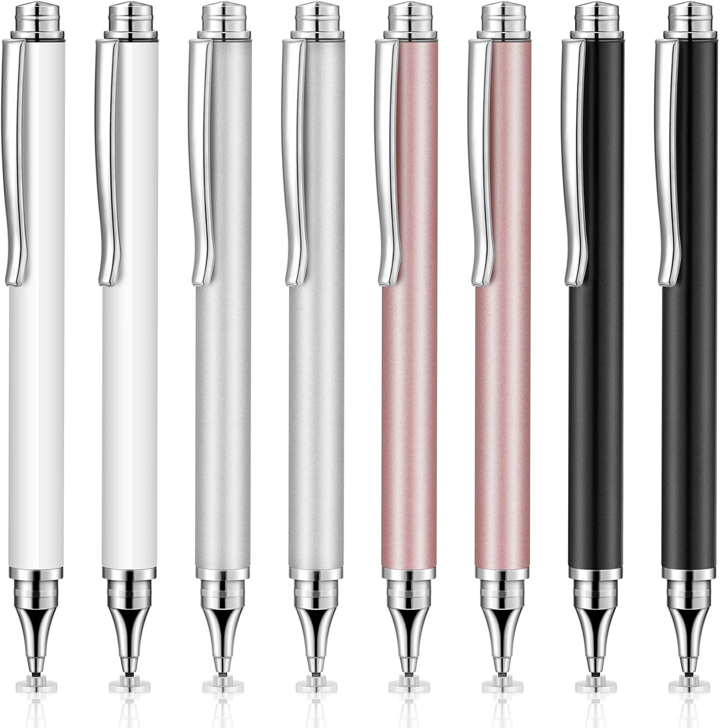 8 Pieces Capacitive Stylus Pens for Touch Screen, Universal Disc Fine Point Styl
