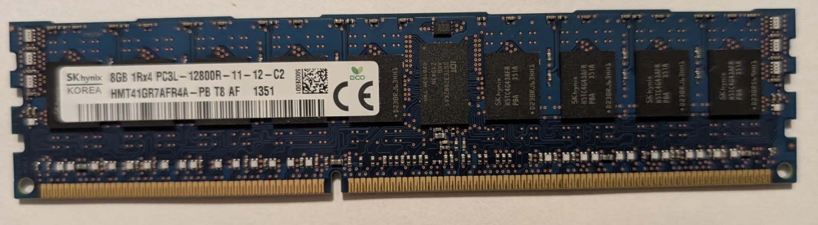 SK hynix 8GB 1RX4 PC3L-12800R-11-12-C2 Memory HMT41GR7AFR4A-PB T8 AF