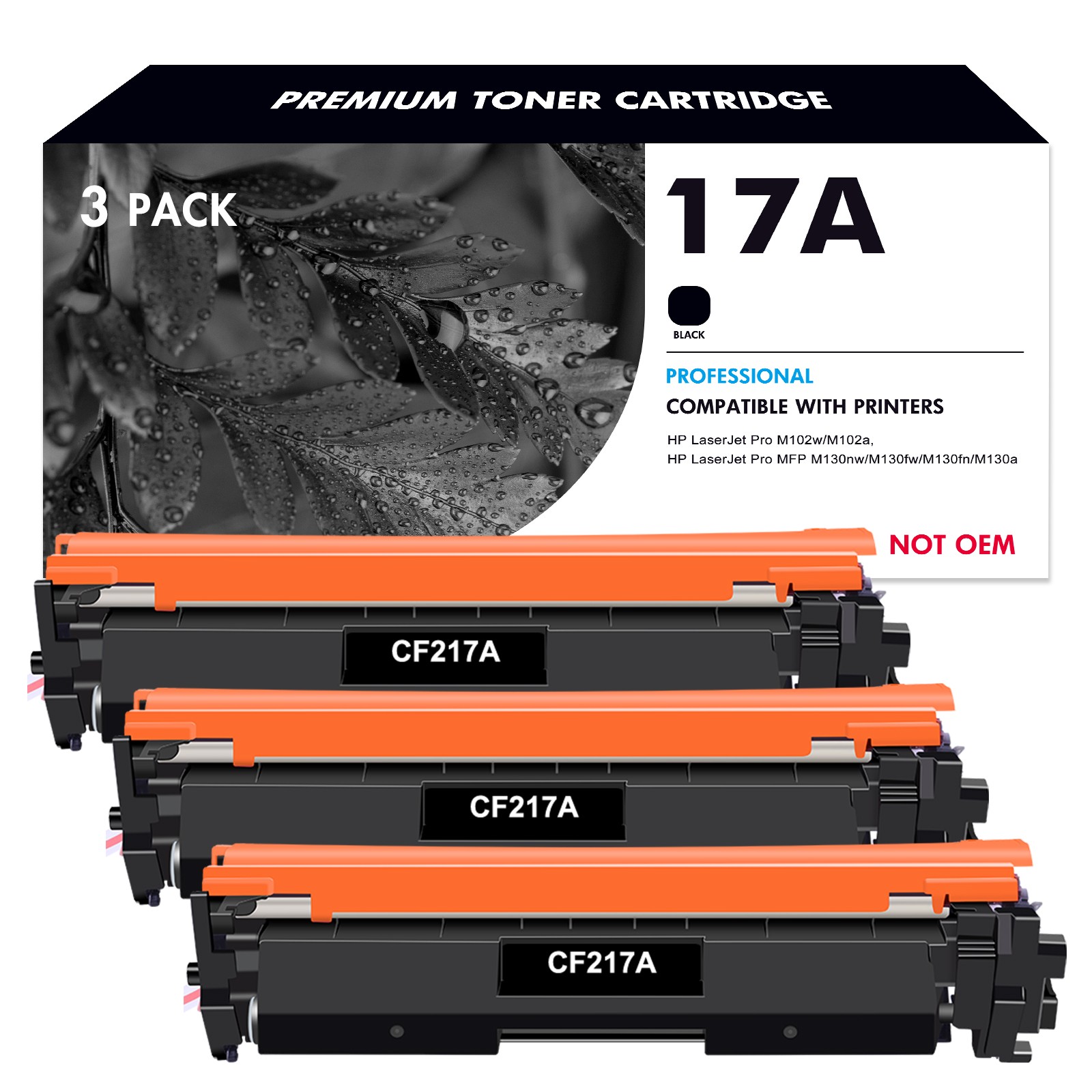 CF217A Toner Compatible With HP 17A LaserJet Pro M102w M102a MFP M130fw Lot