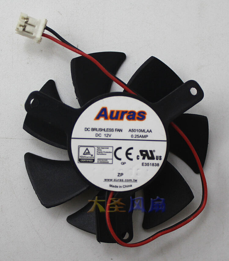 1pc Auras A5010mlaa  Graphics Card Cooling Fan Diameter 47mm 12v 0.25a