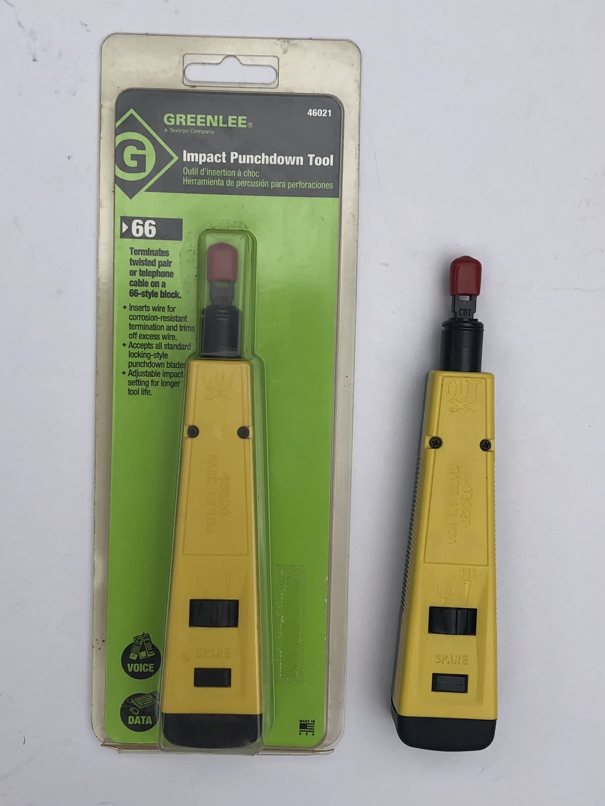 Greenlee Impact Punchdown Tool Blade Style 66   Lot of 2