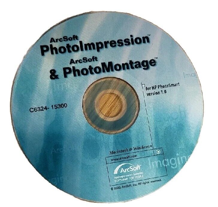 ArcSoft Photo Impression 2000 + PhotoMontage 2000 PC CD digital image editor