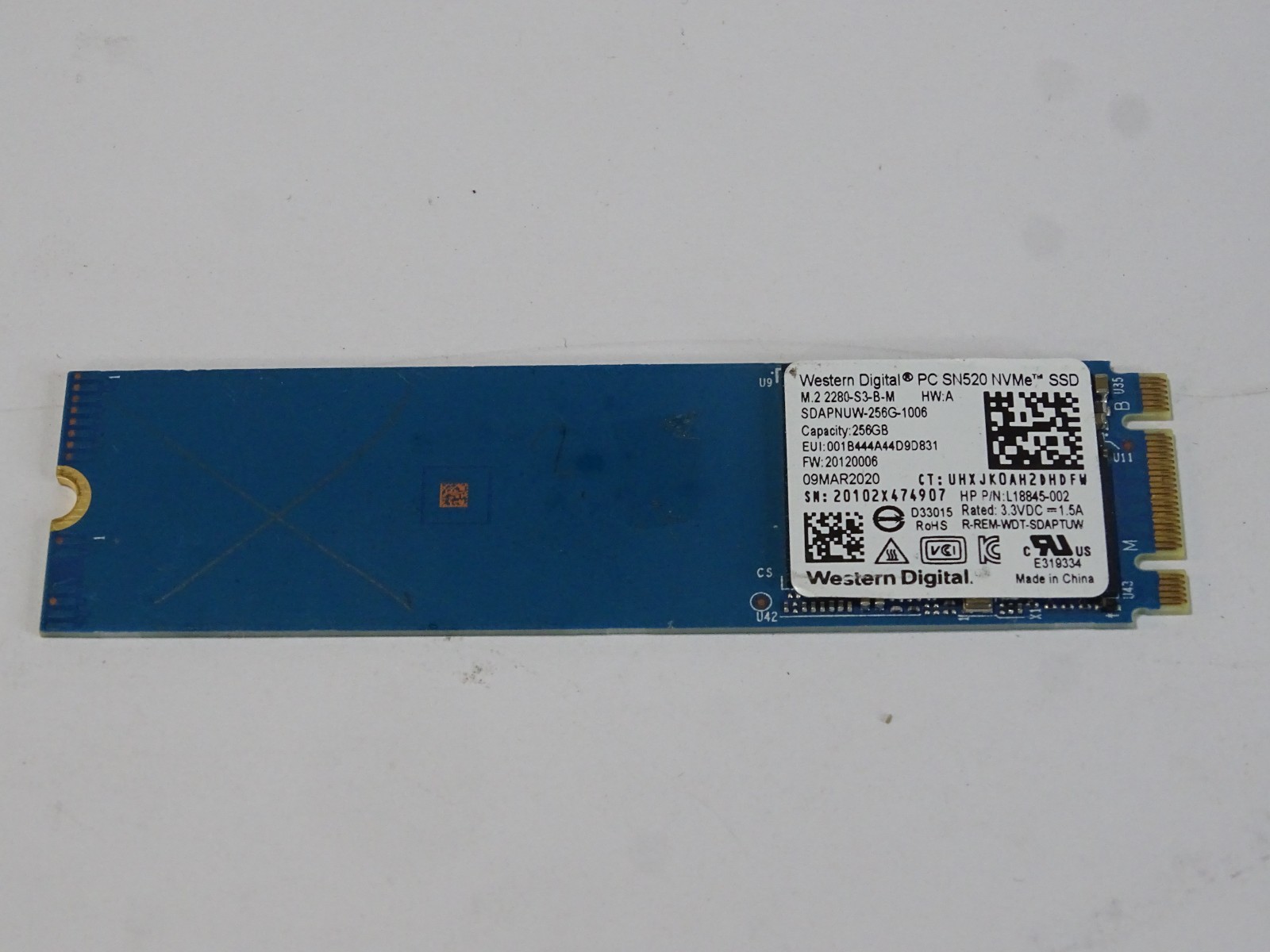 Western Digital WD PC SN520 NVMe SSD – M.2 Solid State Drive