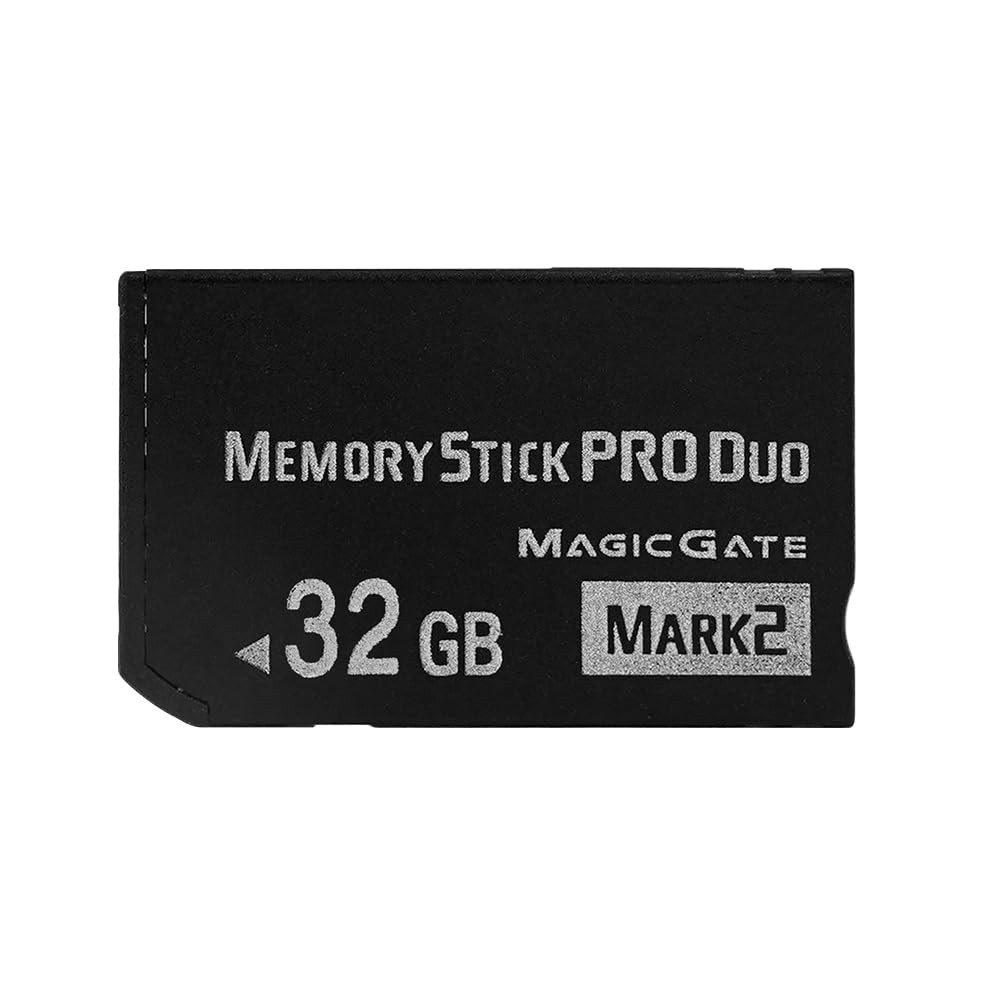 Original 32GB Memory Stick Pro Duo Mark2 - High Speed Storage for PSP Black