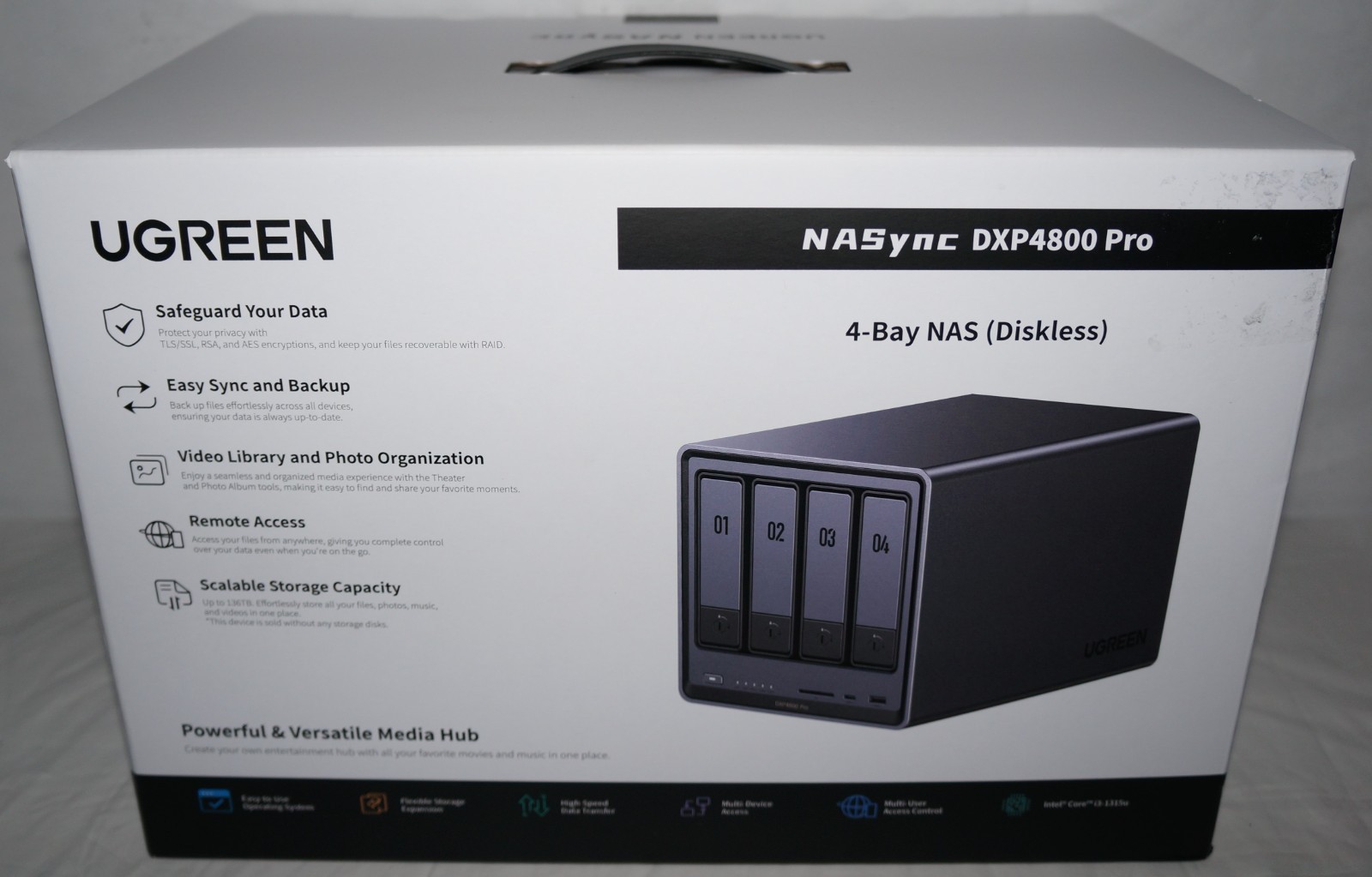 New UGreen NASync DXP4800 Pro 4 Bays and 2 M.2 Slots Diskless NAS System
