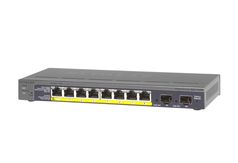 NETGEAR ProSafe GS110TP V2 8-Port Gigabit PoE Managed Ethernet Switch