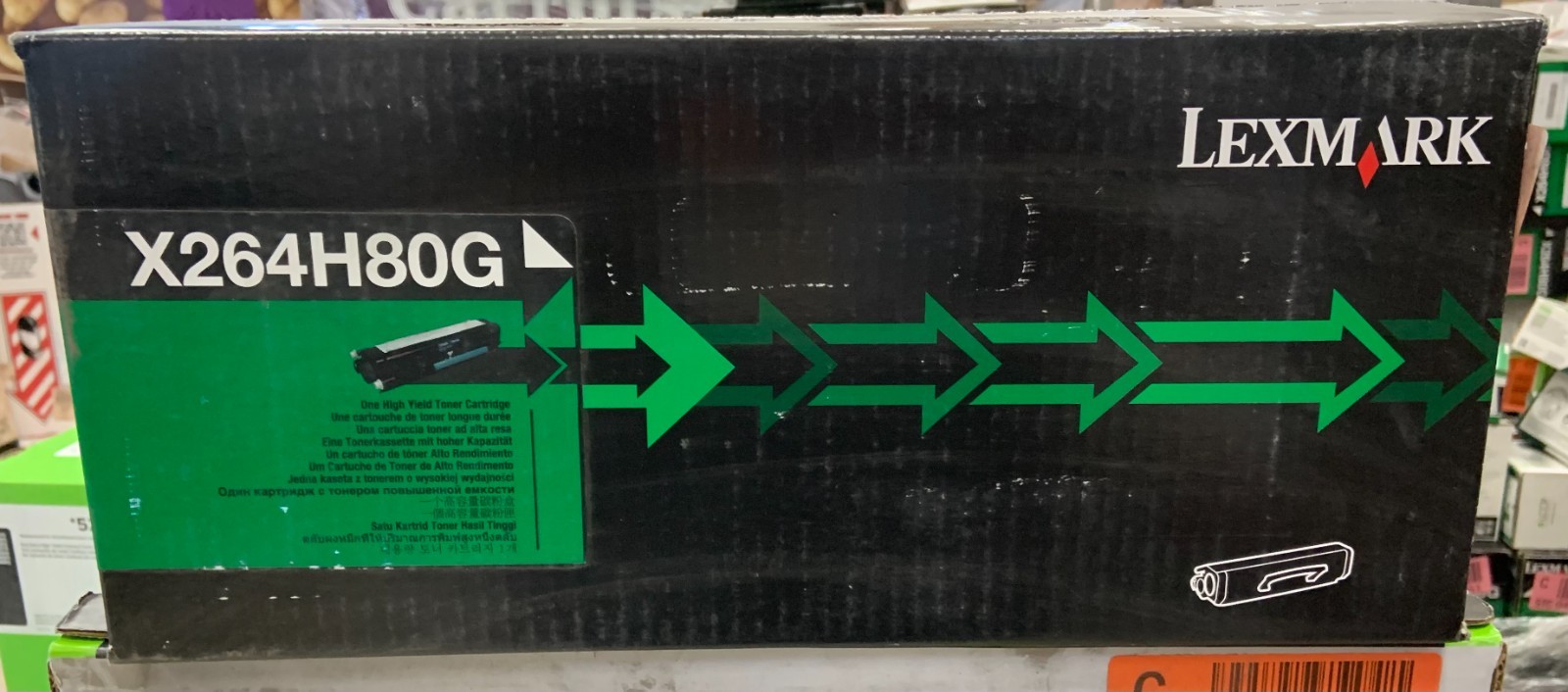NEW AND SEALED Lexmark X264H80G Color Black High Yield Original Toner Cartridge