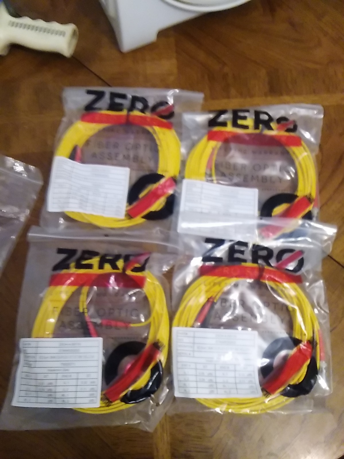 Zero Fiber Optic Patch Cord 62.5 Um 3 Mm Four Pieces