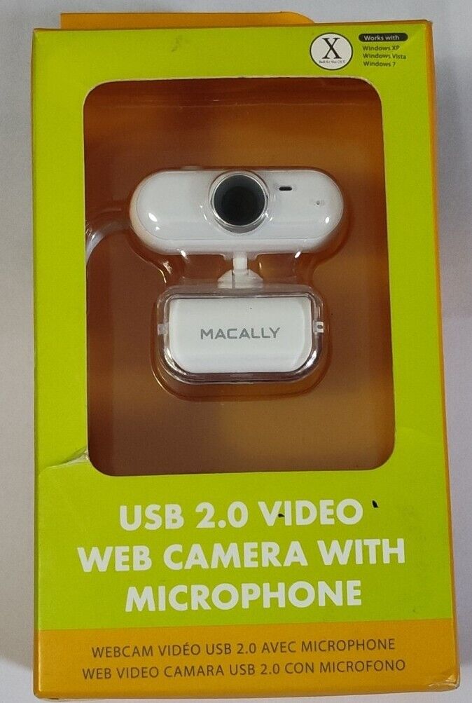 MacAlly IceCam2 USB 2.0 VGA Video Web Camera with Microphone for Mac & PC