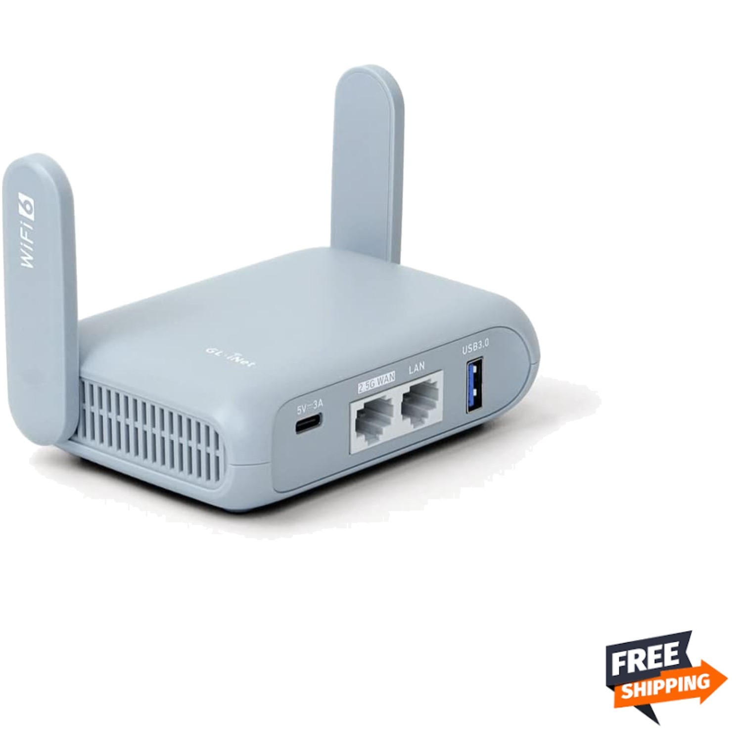 Travel Router Portable Wi-Fi 6 Dual-Band VPN 2.5G Fast Network Security