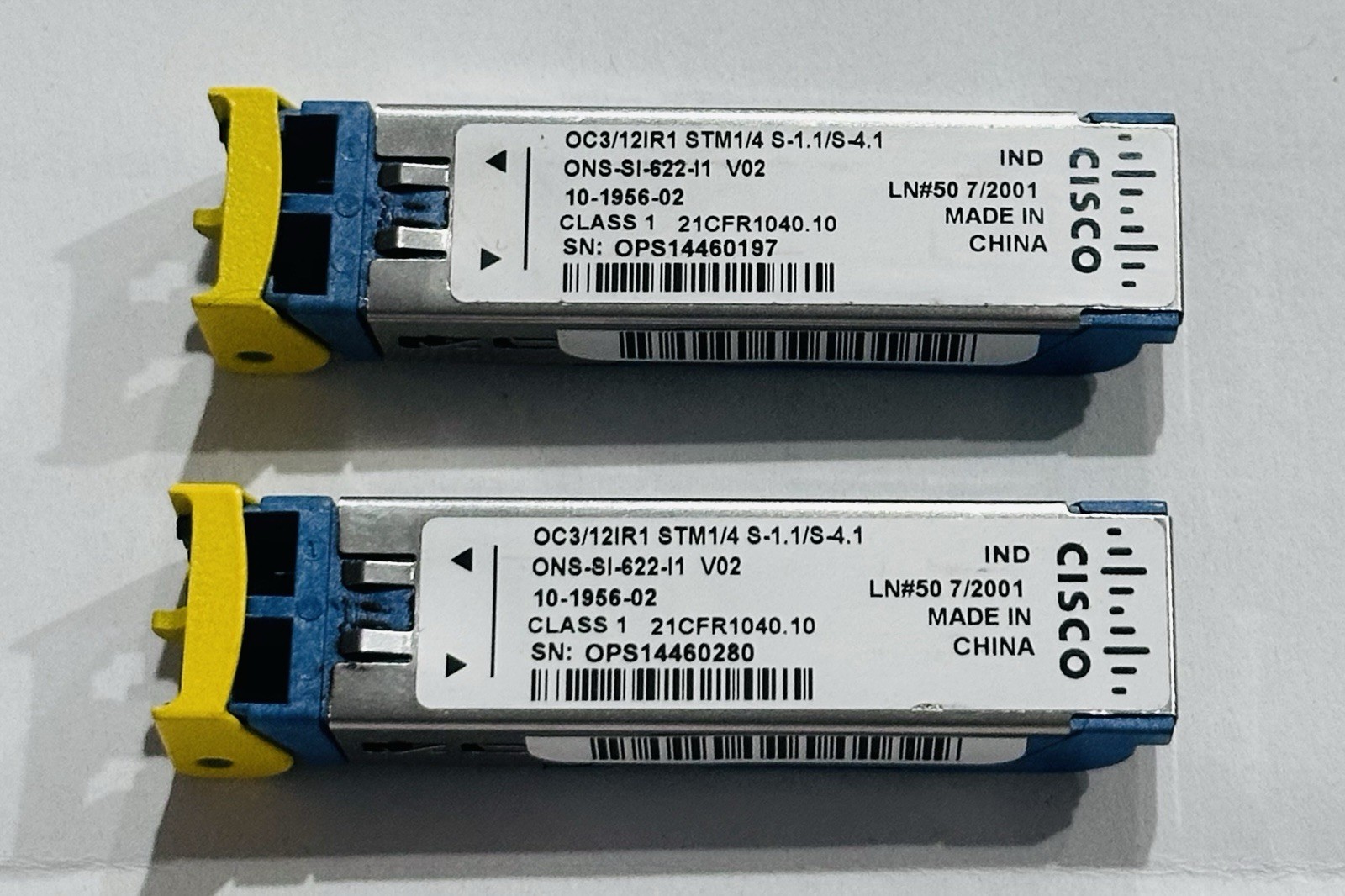 CISCO ONS-SI-622-L2 V02 Transceiver Module 10-1936-02 OC12IR1 STM1/4 S-1.1/S-4.1