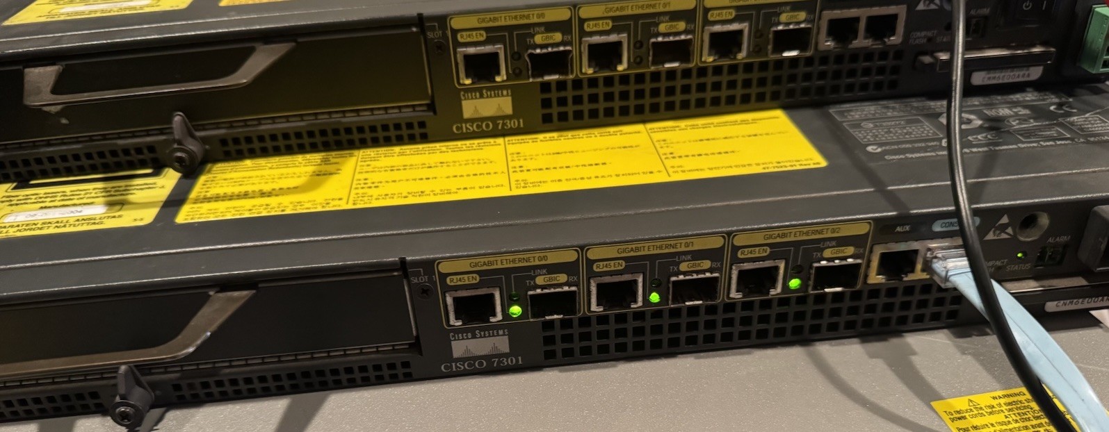 Cisco 7301 Router - DC Power - 12.3(7)XI IOS - PN: 74816021 - Tested & Working
