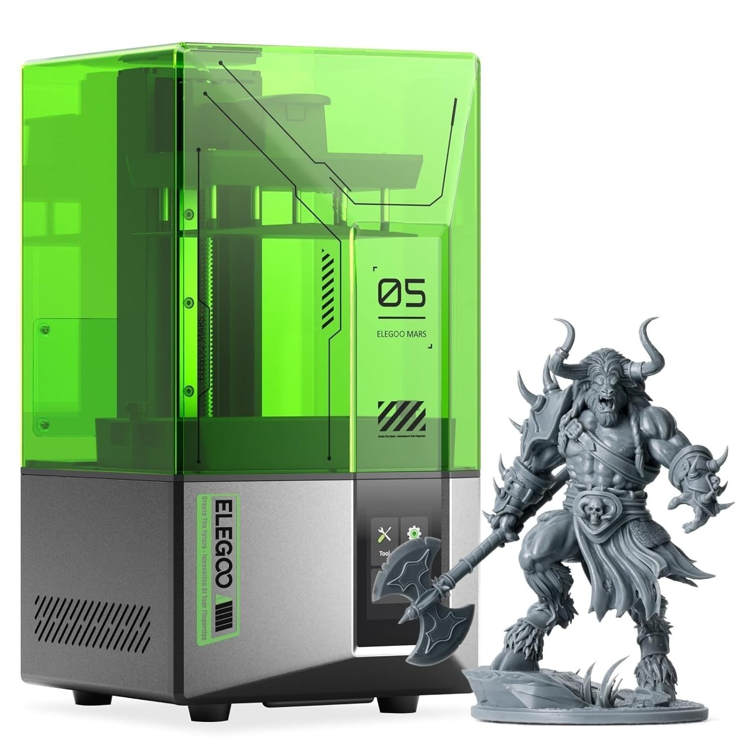 5 Resin 3D Printer with 4K Mono LCD,Automatic Leveling, Desktop 3D Printer with 