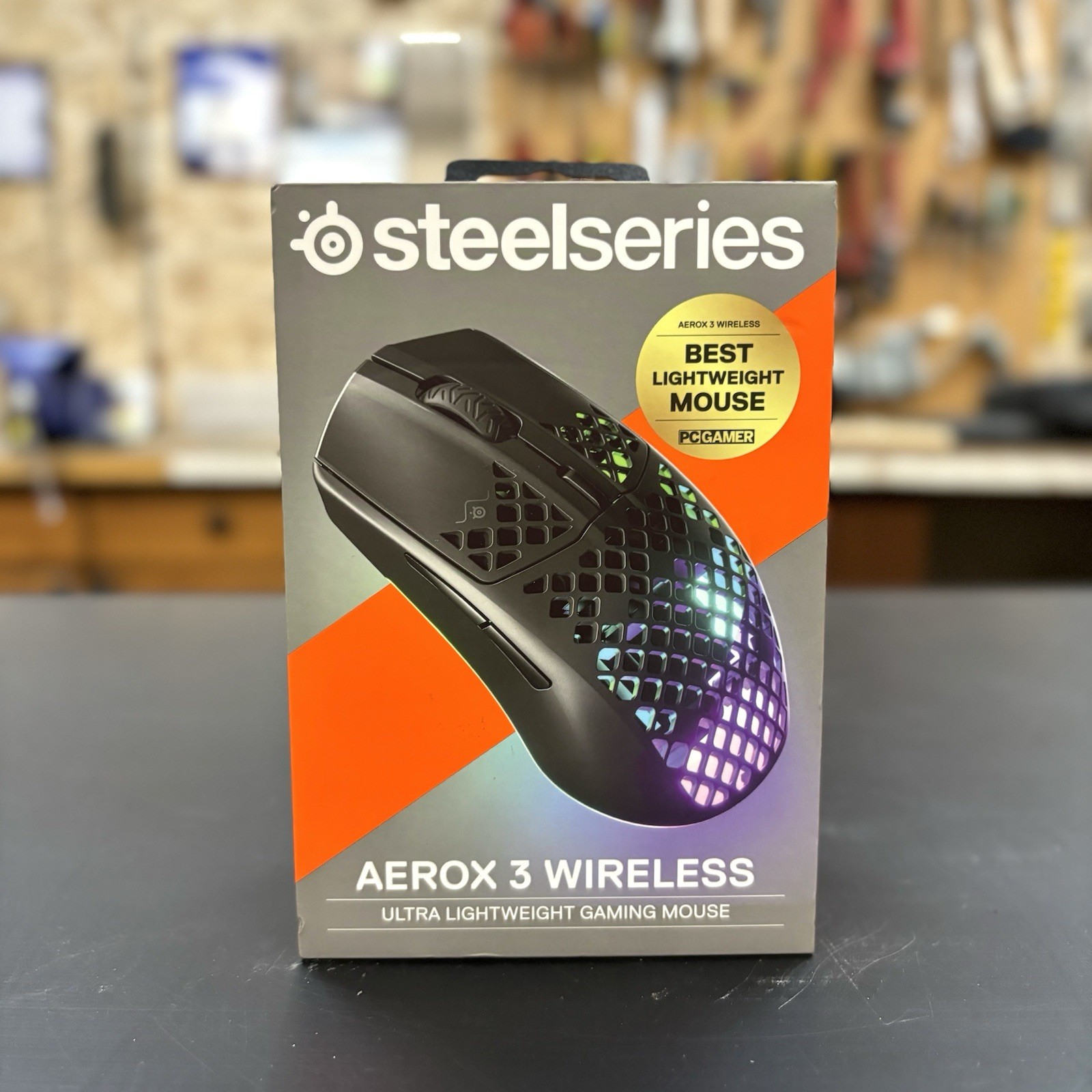 SteelSeries Aerox 3 Wireless Gaming Mouse Ultralight RGB Lighting 62612 - Onyx
