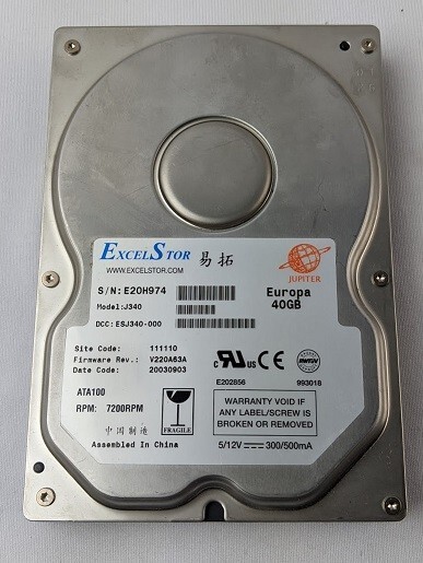 Excelstor J340 Hard Disk Drive