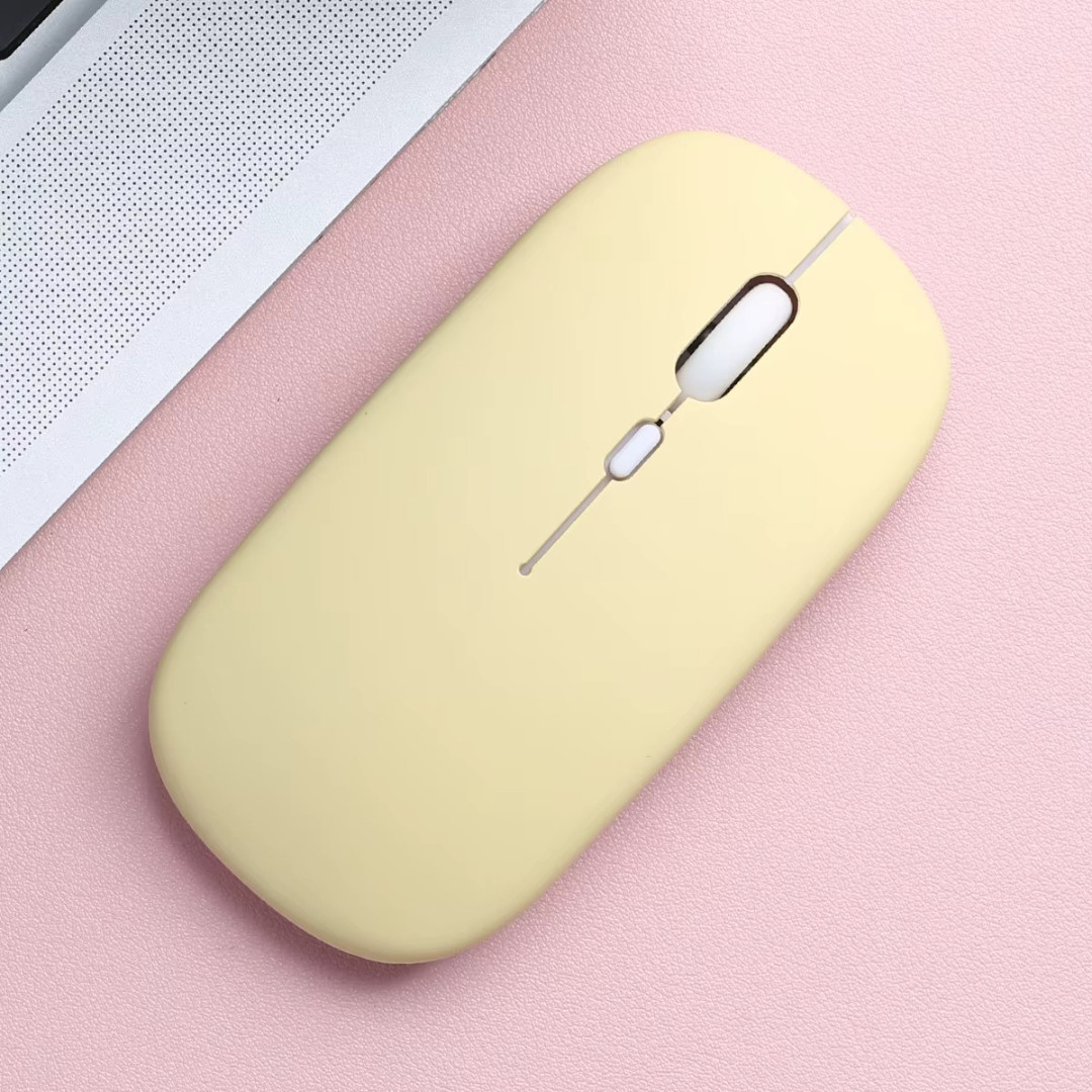 Silent Bluetooth Wireless Mouse Slim Optical Battery Powered for iPad Laptop PC