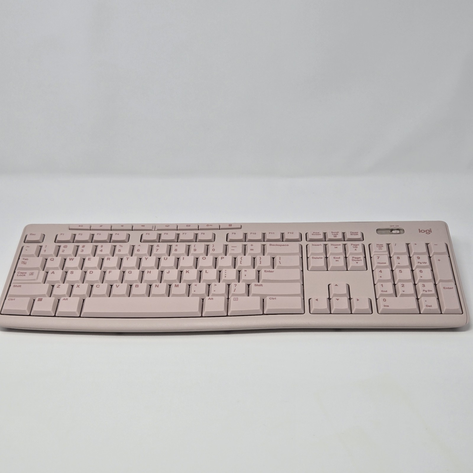 Logitech K270 Wireless Keyboard Rose Full Size USB 2.4GHz PC Laptop Open Box