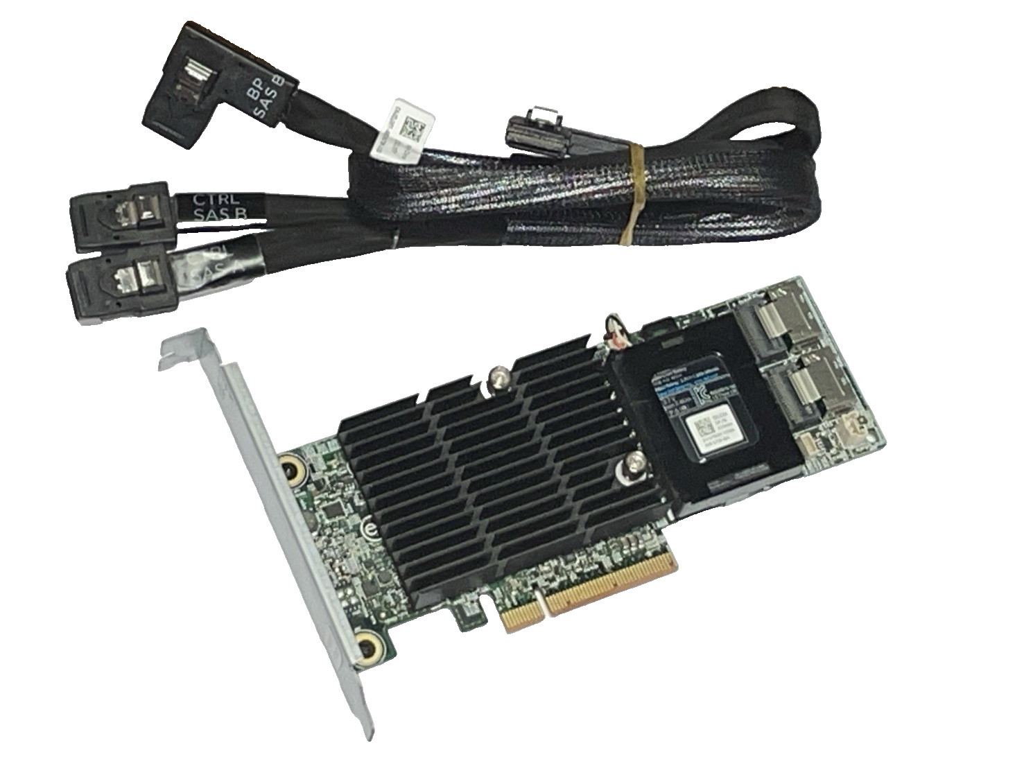 DELL 0VM02C PERC H710 SAS/6GB 512MB PCI-e x8 Raid Controller FP +BBU & SAS Cable