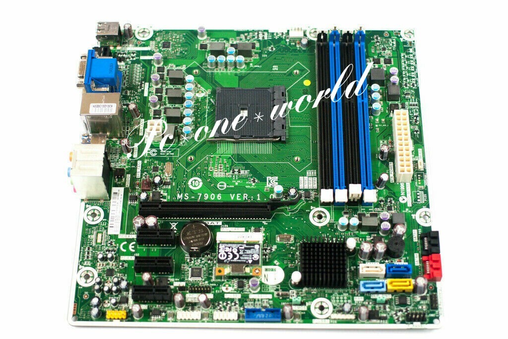 HP MS-7906 747512-001 Motherboard Socket FM2 DDR3 mATX DVI AMD A75 808920-002