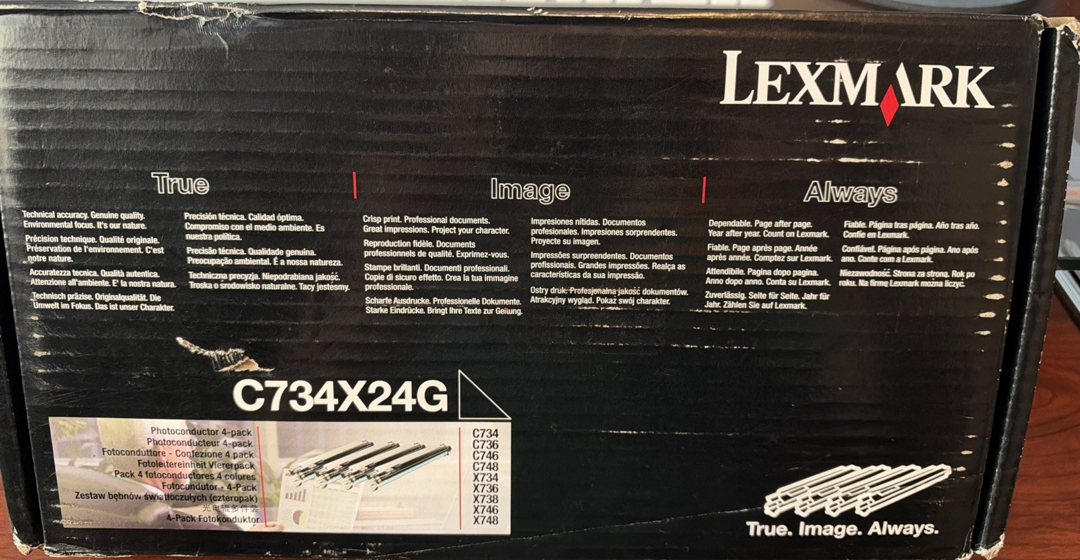 Lexmark C734X24G Photoconductors, Pack Of 4