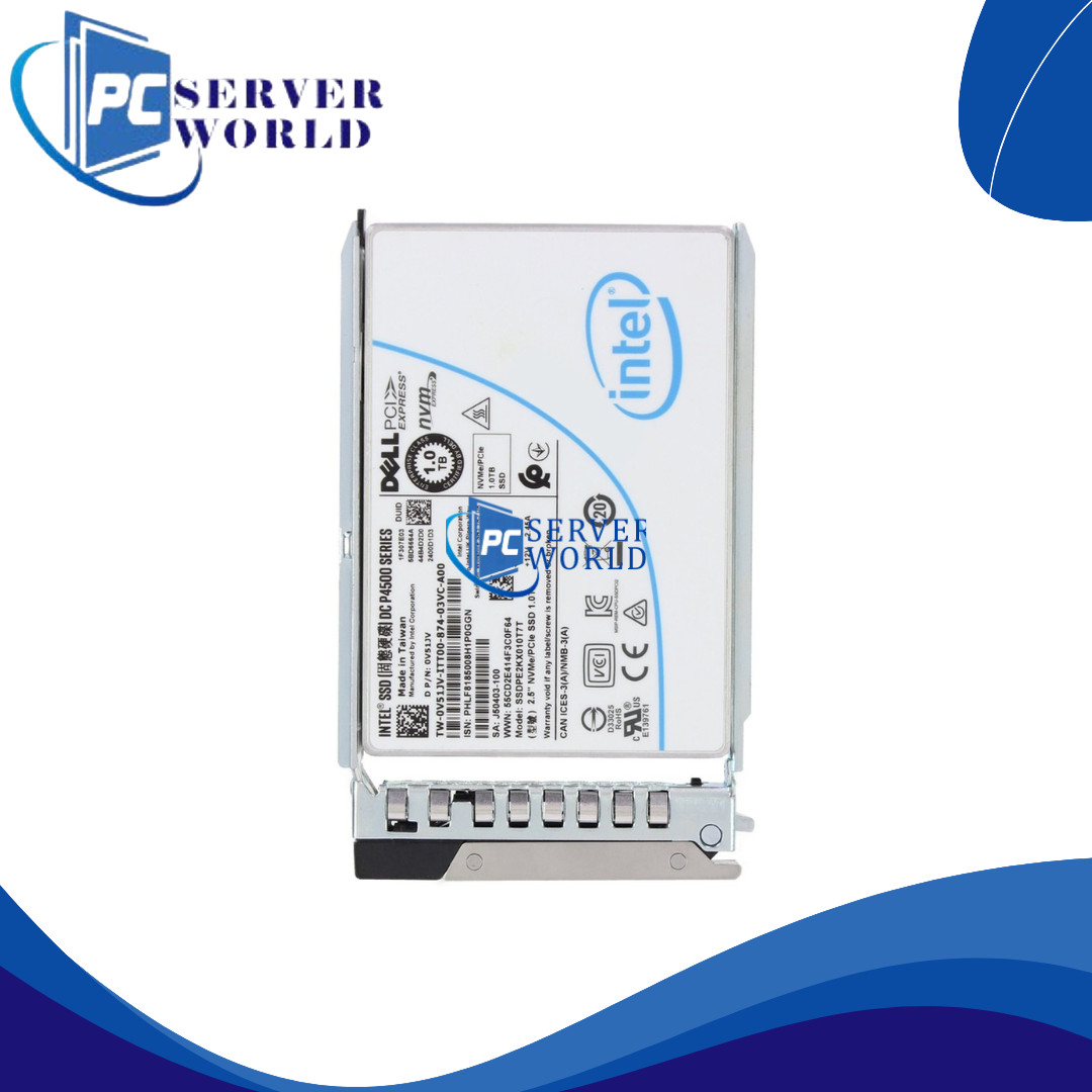 V51JV DELL INTEL DC P4500 1TB PCIE NVME 2.5" SSD DRIVE 0V51JV SSDPE2KX010T7