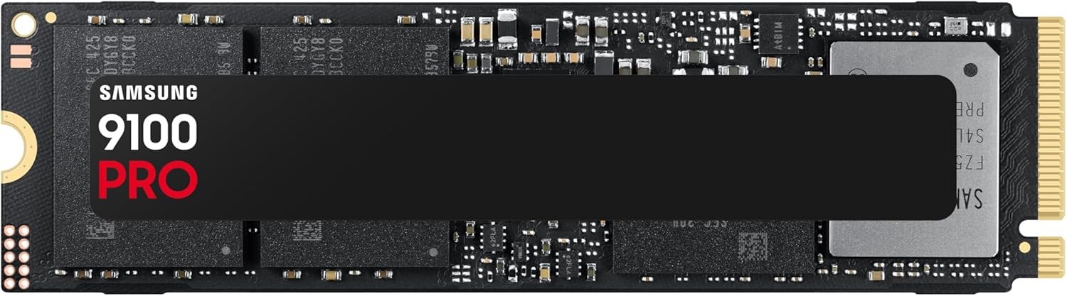 Samsung 9100 PRO 1TB PCIe 5.0x4 M.2 2280 SSD Best for AI Computing, Gaming