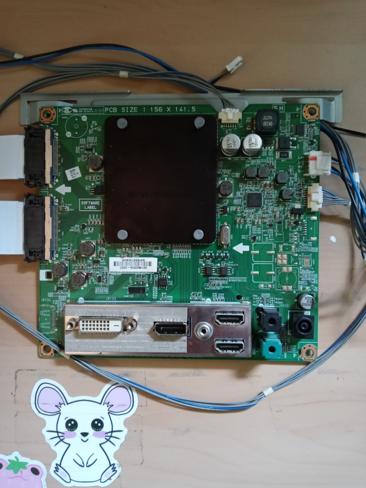 LG  29UB55-B MONITOR MAINBOARD EAX65569212(1.1) with flex Ribbons
