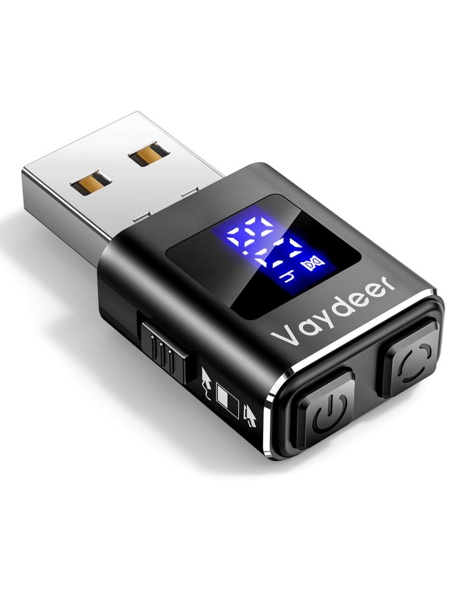 Vaydeer Metal Mini Mouse Jiggler, T5s Mouse Mover with Timer, LED Countdown, Und