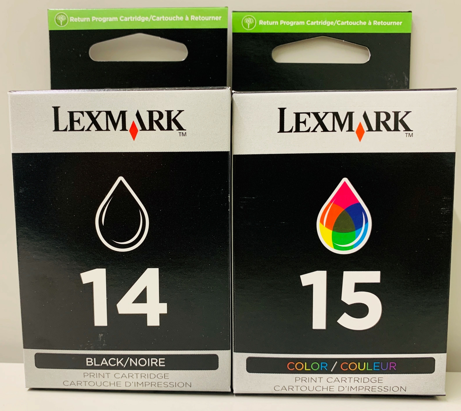New Genuine Lexmark 14 15 2PK Ink Cartridge Series X2600 Z Series Z2300