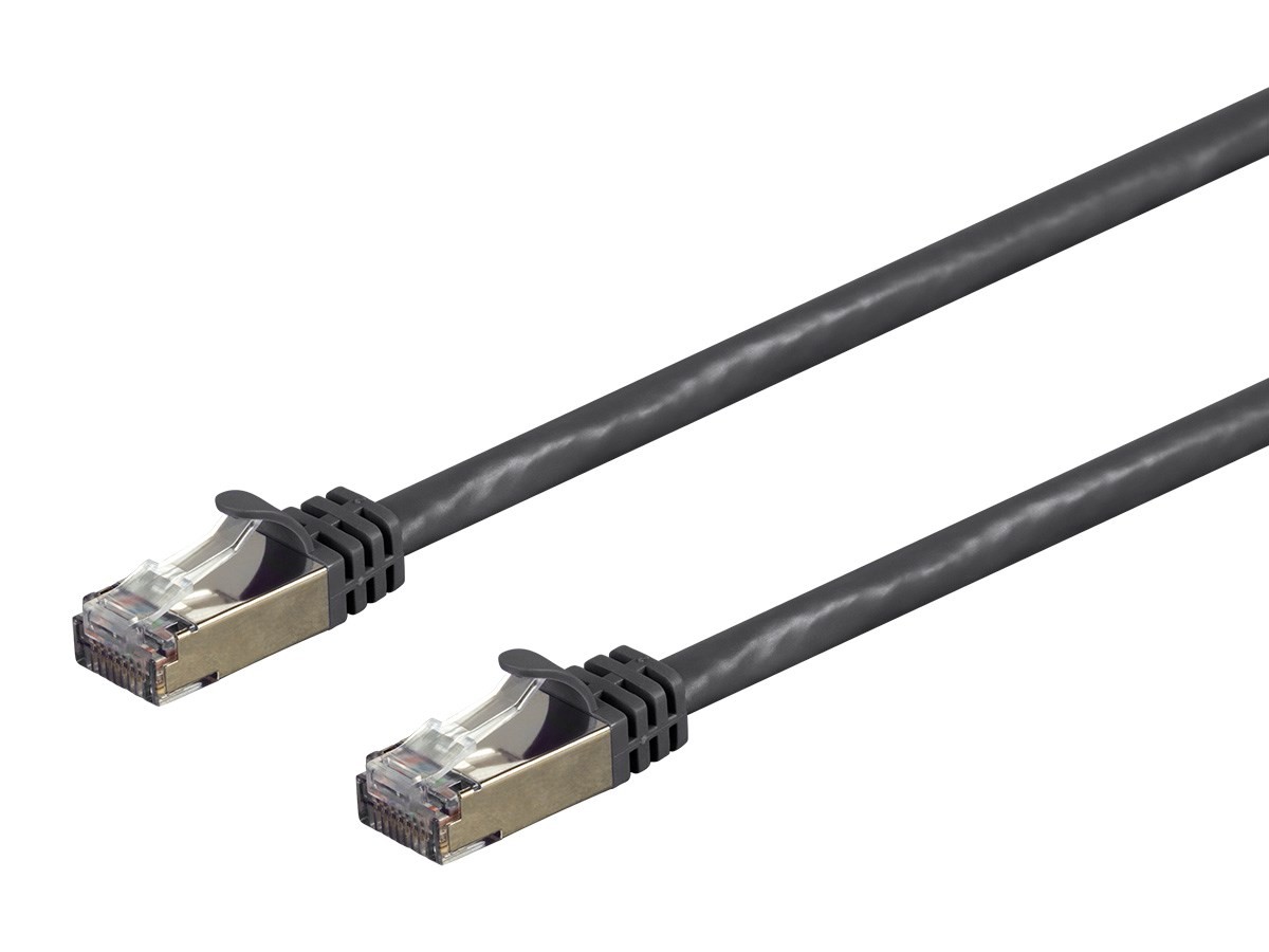 Monoprice Cat7 Ethernet Network Patch Cable - 50 feet - Black | 26AWG, Shielded