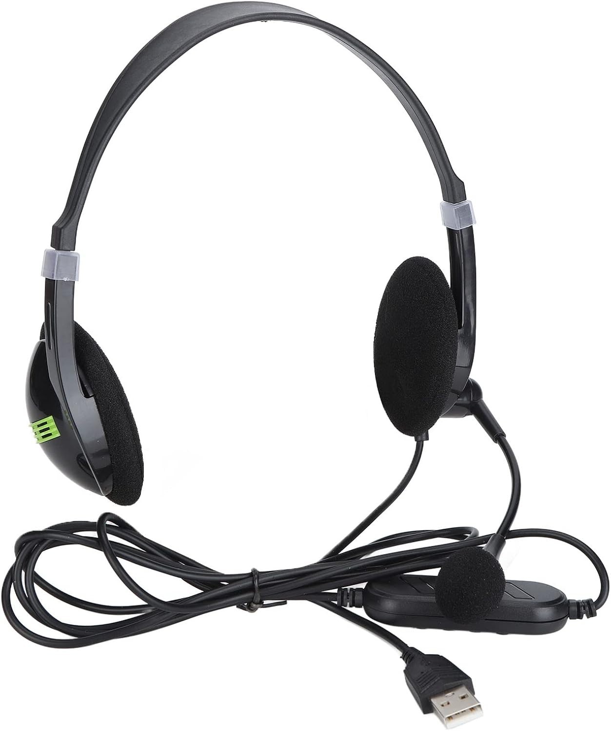 USB Headset with Microphone for PC, Computer Headset, Noise Cancelling Wired