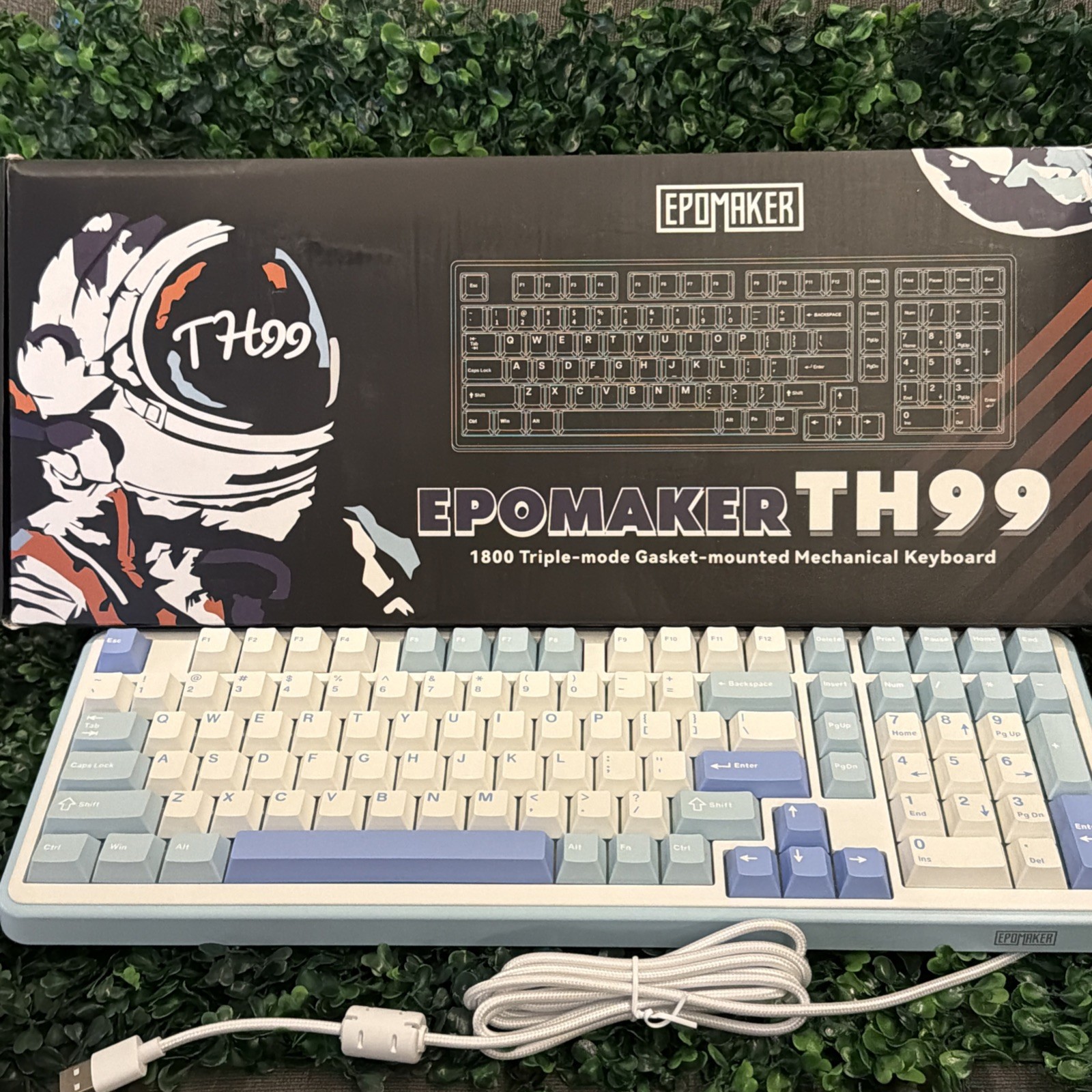 Epomaker TH99 Tri-mode Gasket mounted mechanical Keyboard RGB USB/Blt/Wireless