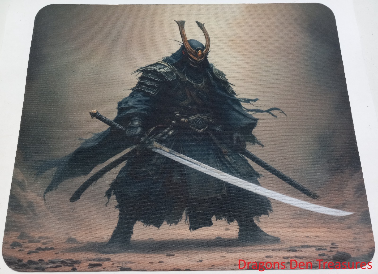 Ancient Japanese Samurai Shogun Warrior Gamers Computer Mouse Pad Version 2