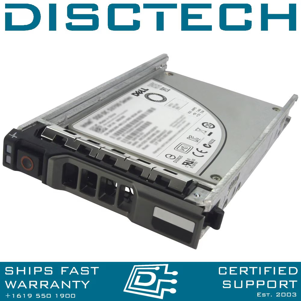 Dell 400-BDQM 3.84TB 2.5" SFF 6Gbps MLC HS 512e Read Intensive SATA SSD / 1WPNY