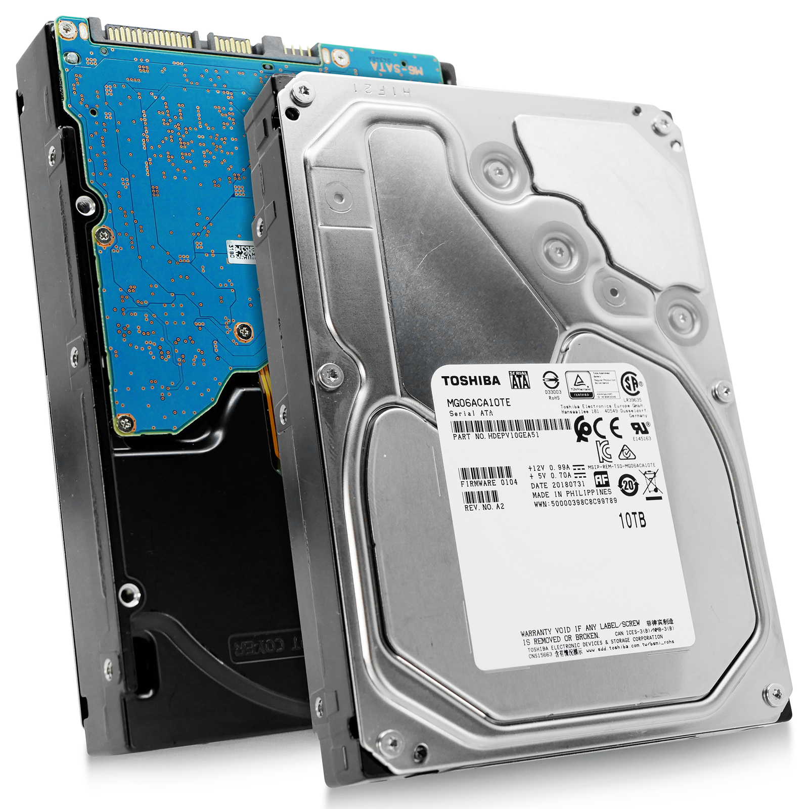 Toshiba MG06ACA10TE 10TB 7.2K RPM SATA 6Gb/s 3.5in 512e Enterprise HDD