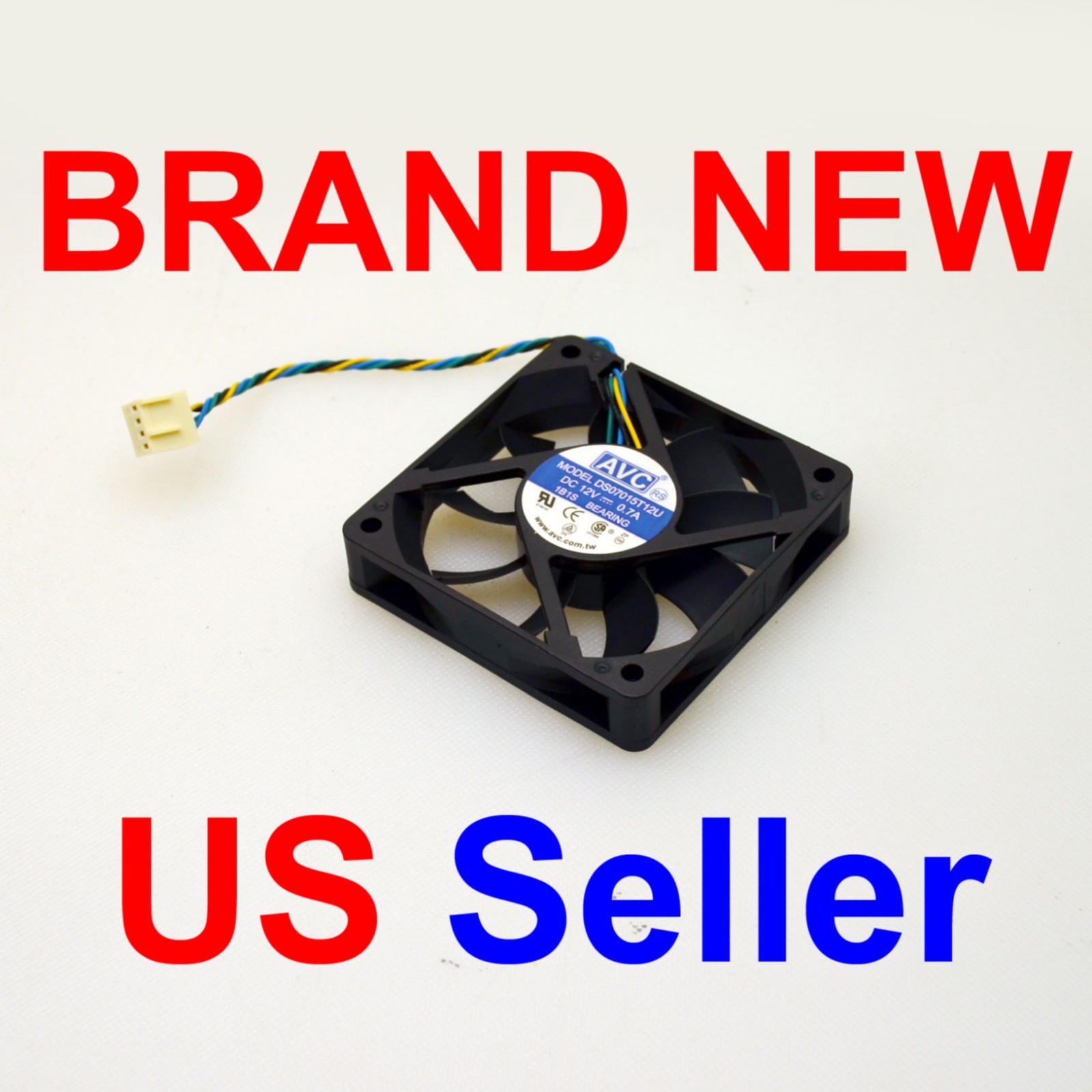 AVC DS07015T12U for HP 4-Pin Plug 0.7A (70x70x15MM) PWM 7015 12V