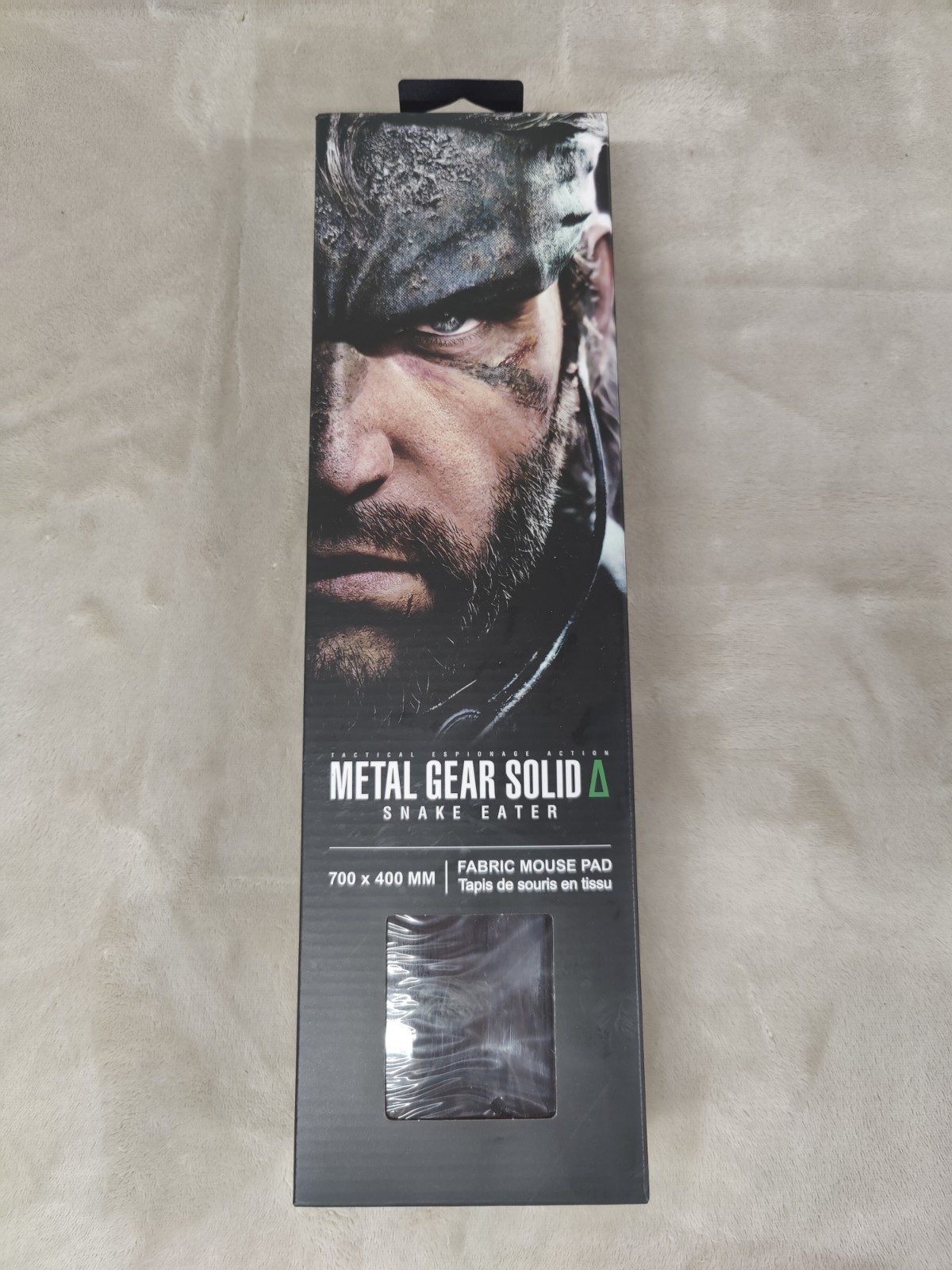 Konami Metal Gear Solid Snake Eater Extra Large Black Fabric Mouse Pad 700x400mm