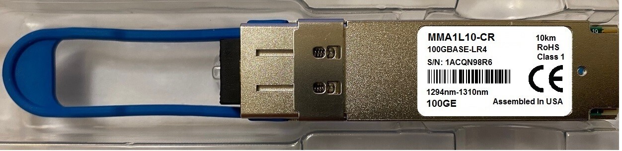 NVIDIA Mellanox MMA1L10-CR compatible 100GE QSFP28 LR4 1310nm LC 10km over SMF