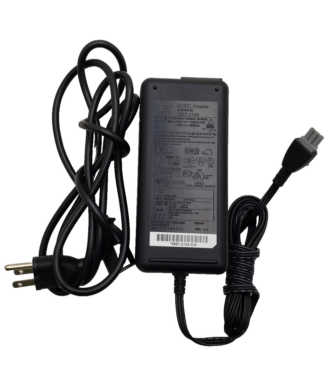 HP AC/DC Adapter Output 32V 1.1A 16V 1.6A P/N: 0957-2144 Tested