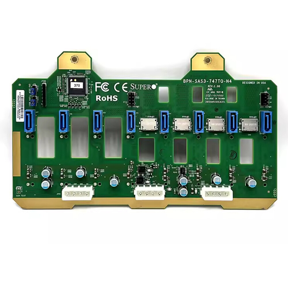For Supermicro 8*SAS3 4*NVMe Interface Backplane Board BPN-SAS3-747TQ-N4