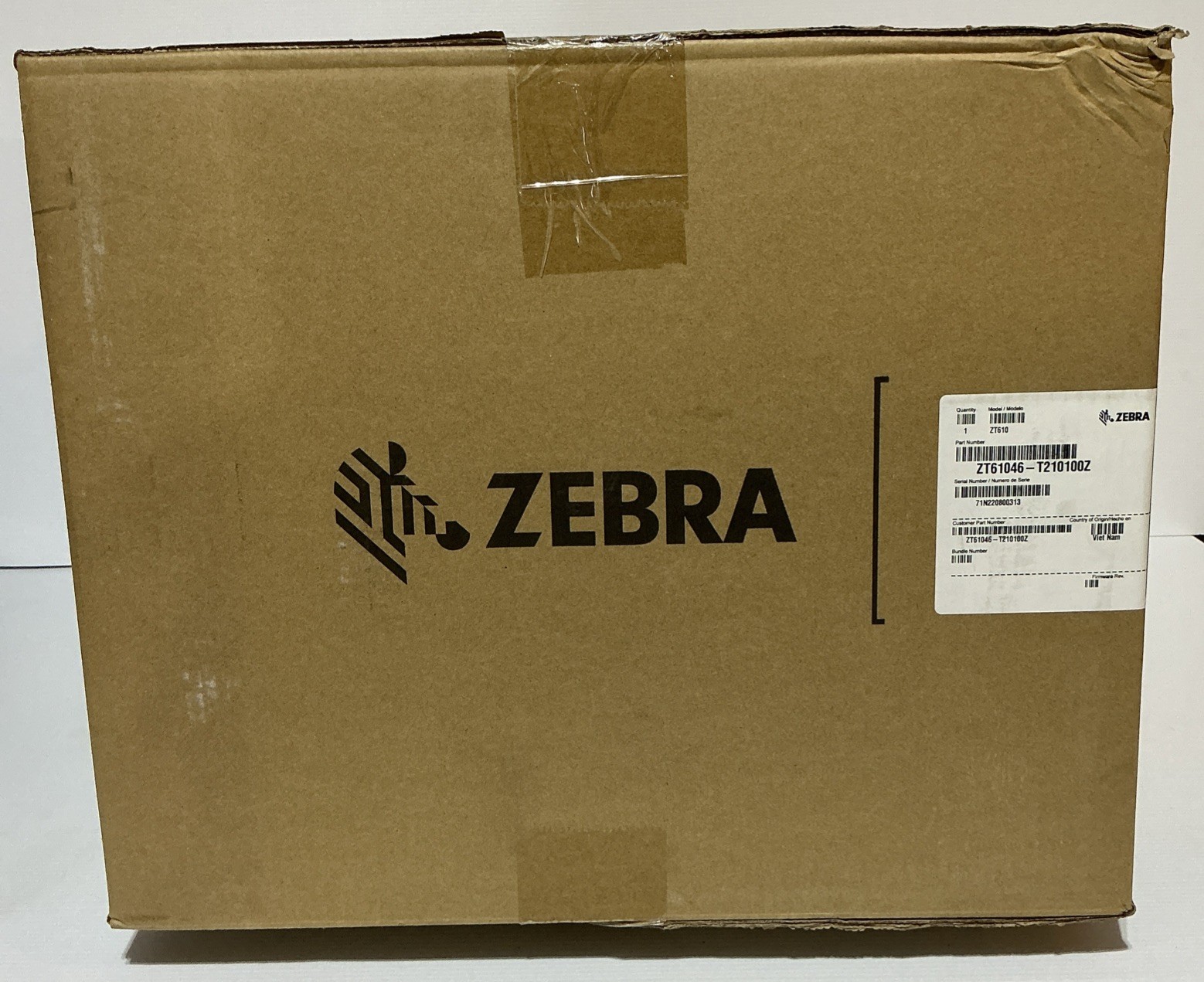 Zebra ZT610 Industrial Label Printer 600 DPI + Rewind ZT61046-T210100Z New open