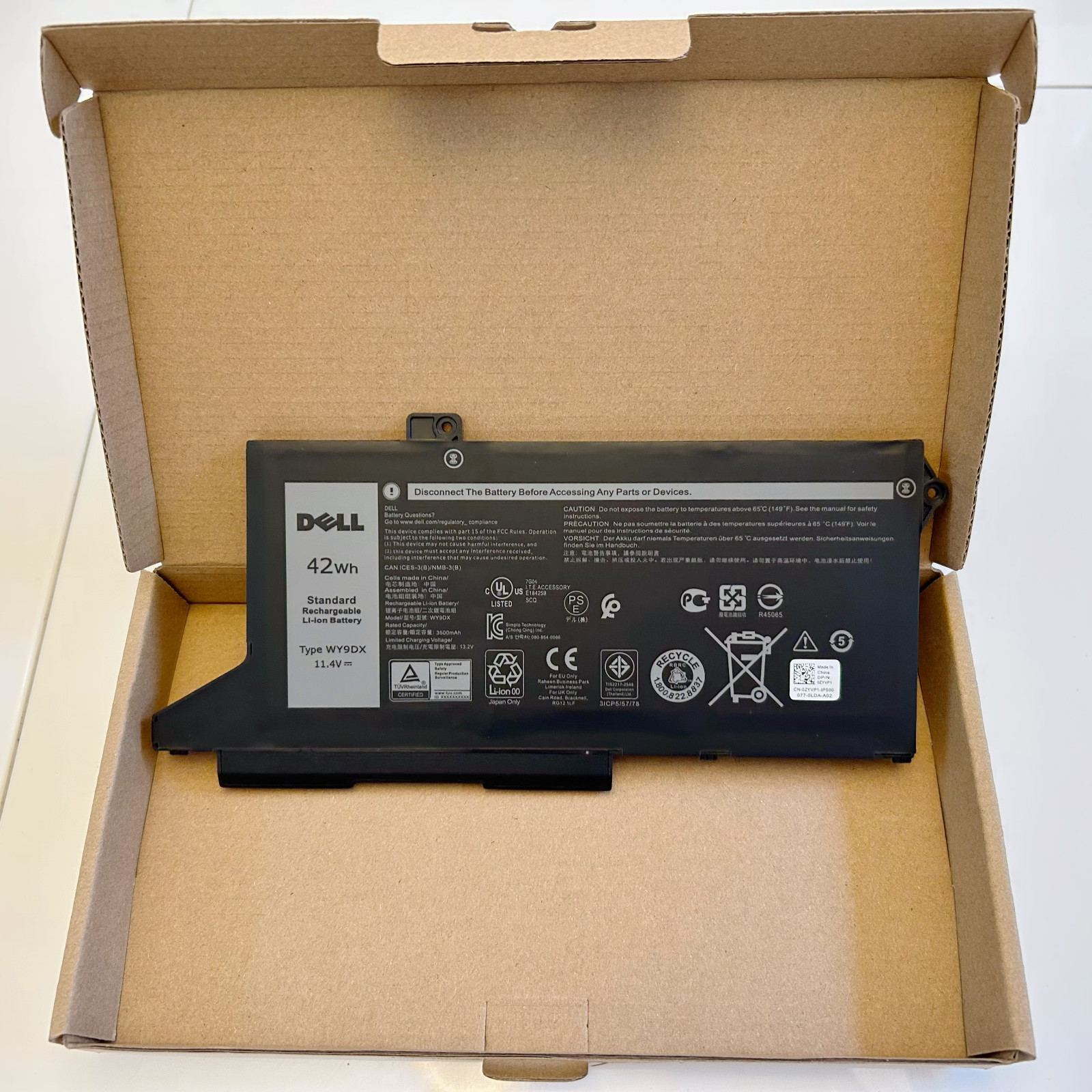 Genuine OEM WY9DX Battery For Dell Latitude 5420 5520 Precision 15 3560 42Wh NEW
