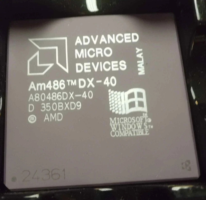 AM486DX-40, A80486DX-40 advance micro devices 486 processor 40MHZ
