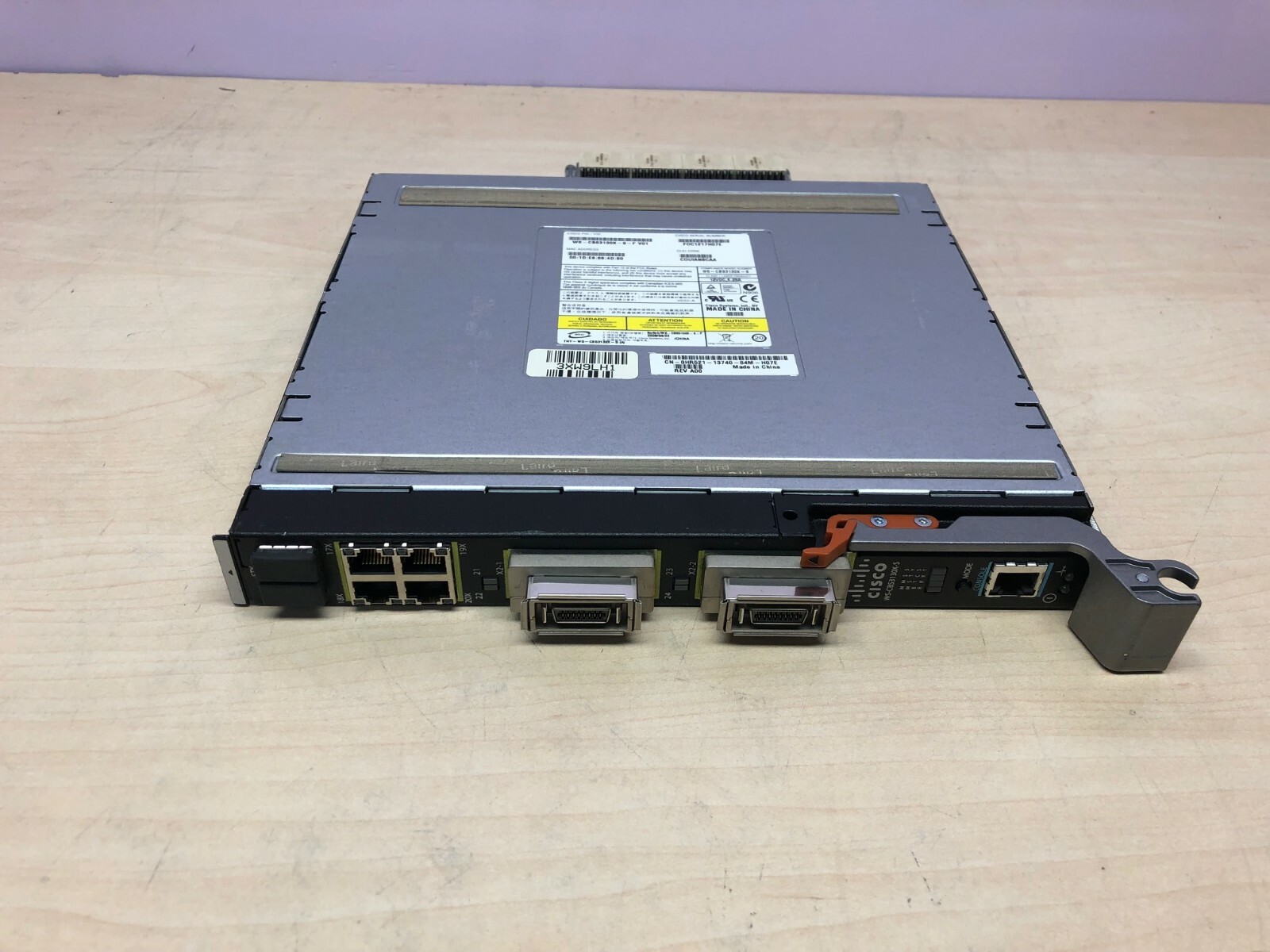 Cisco WS-CBS3130X-S-F IP-Base Lic. Dell M1000E Catalyst Switch w/ 2x X2-10GB-CX4