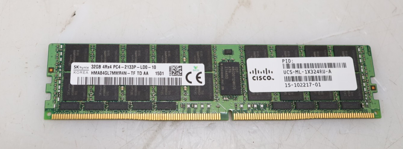 32GB SK Hynix HMA84GL7MMR4N-TF PC4-17000 DDR4-2133P ECC LRDIMM Server RAM