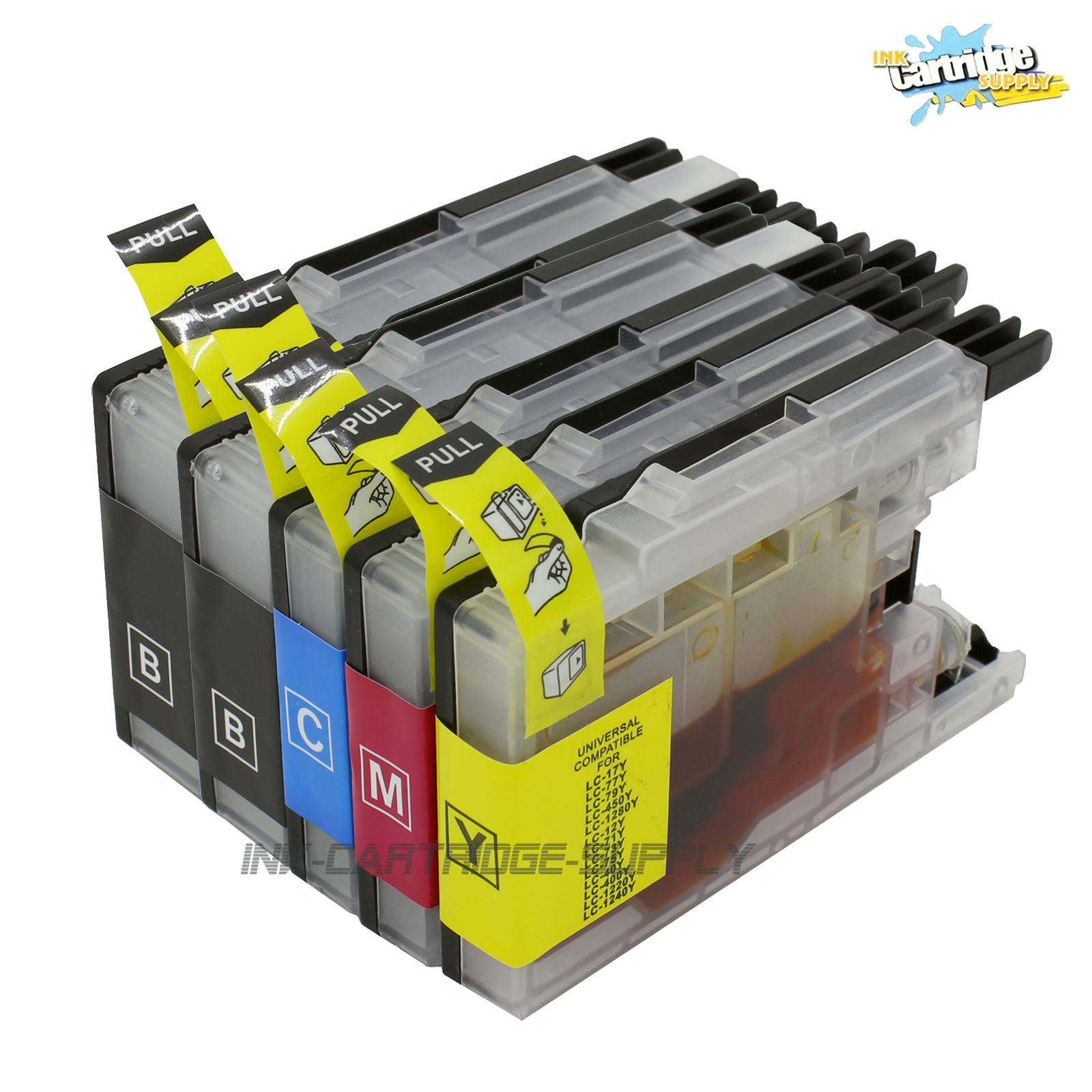 5PK LC75 High Yield Ink for Brother MFC-J430w MFC-J825DW MFC-J835W Printer