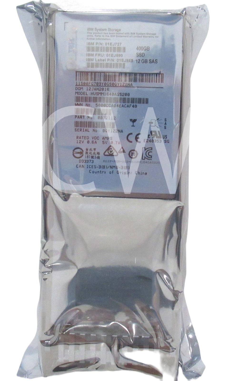 01EJ727 01EJ590 01EJ869 IBM 400GB 12Gbps 2.5" SAS Solid State Drive