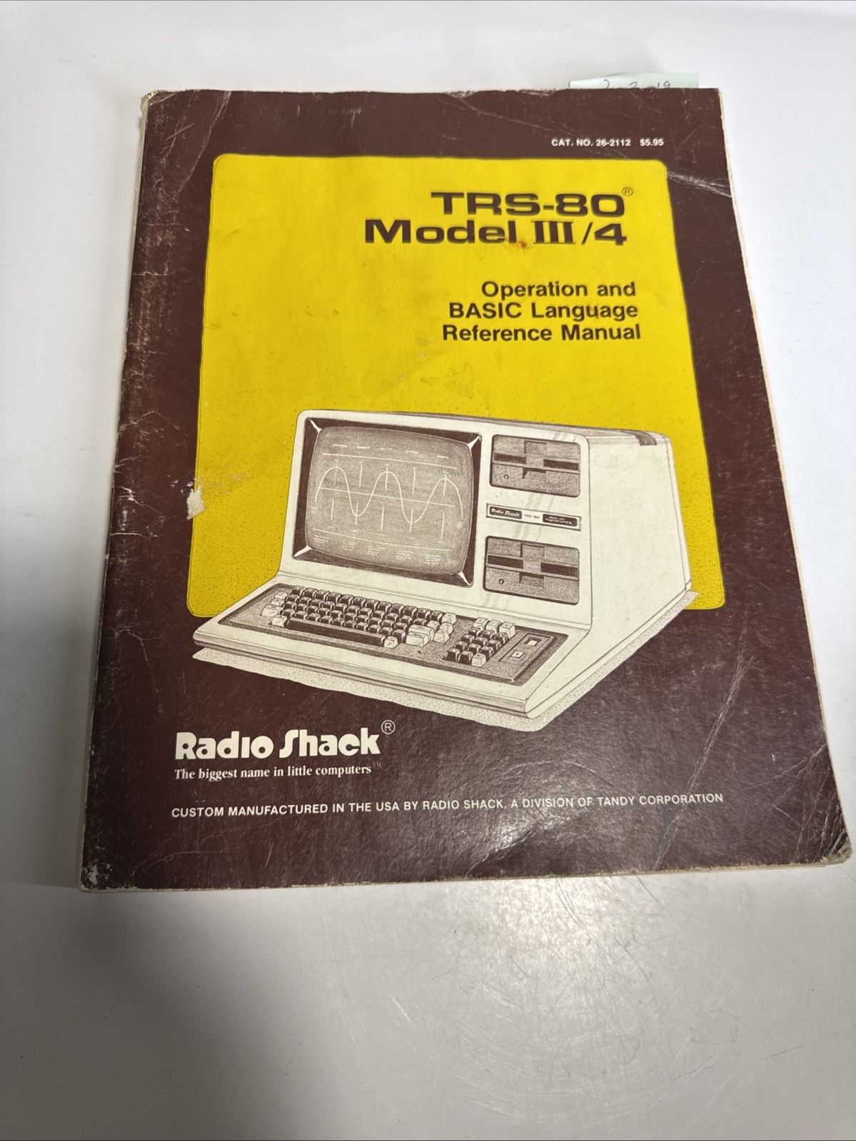 1980s Radio Shack TRS-80 Model III Operation And BASiC Language Manual